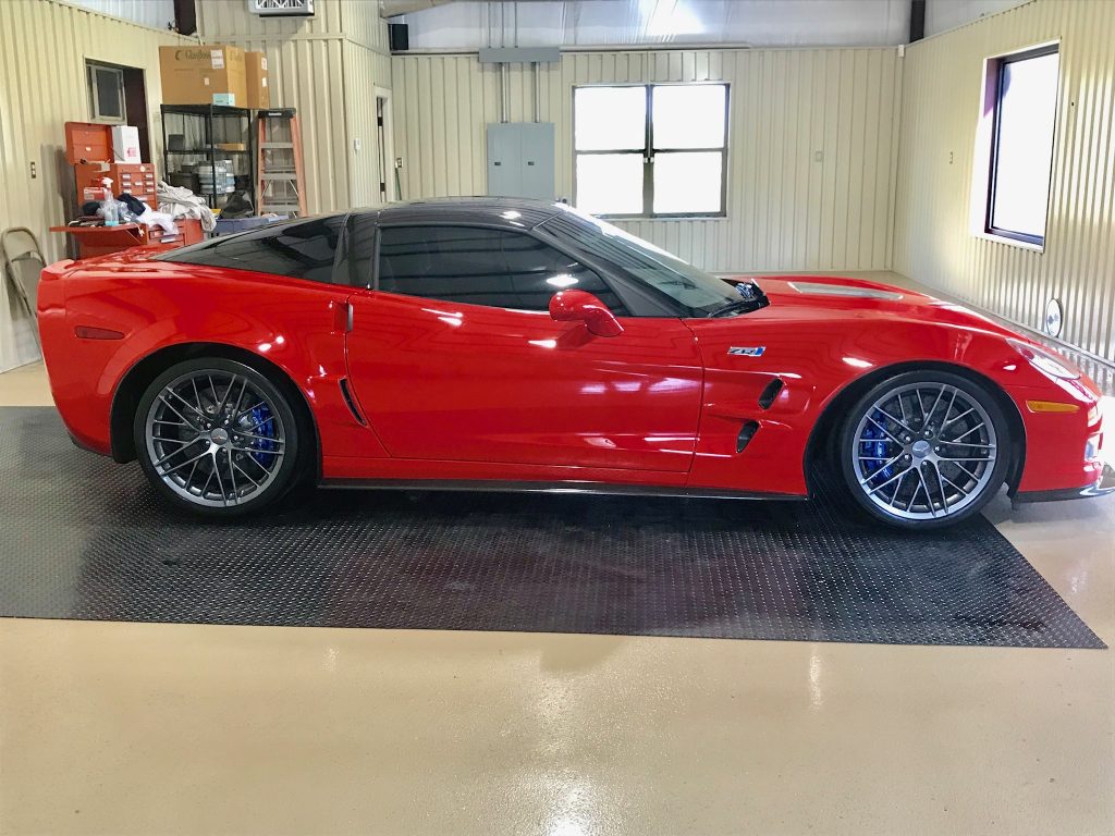 Red Corvette Detailing